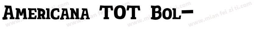 Americana TOT Bol字体转换